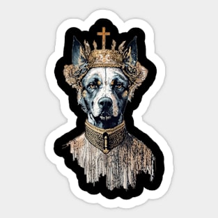 Dog King Sticker